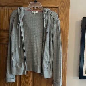 Calvin Klein Light Gray Textured Cardigan